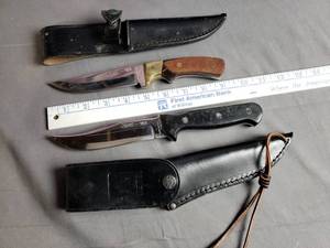 Jaws 706 and 708 Fixed Blade Knives with Sheaths