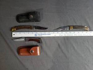 3 Lockback Folding Knives