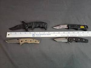 4 Lockback Folding Knives