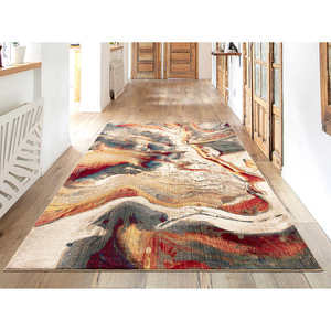lot 1 image: Carmel IndoorOutdoor Area Rug or Runner by Art Carpet, Multi - 5ft 3in x 7ft 4in