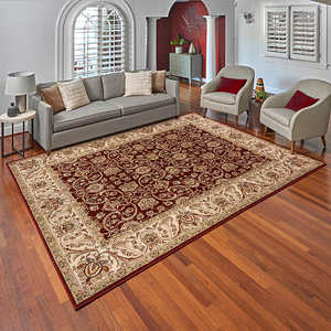 lot 11 image: Thomasville Timeless Classic Rug Collection, Alden Red - 6ft 6in x 9ft 6in