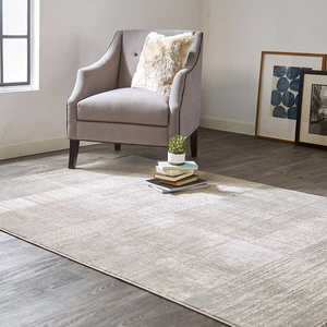lot 15 image: Feizy Jewel Area Rug - Gold Beige - 7ft 10in x 10ft