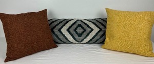 lot 12 image: Three Handsome Feather & Down Throw Pillows