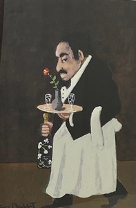 lot 35 image: Un Moment Monsieur - Guy Buffet Print