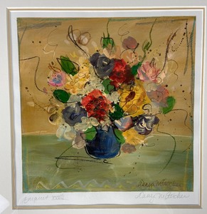lot 39 image: Tanya M. Fischer Gorgeous Original Signed & Framed Oil Painting - Bouquet XXXV
