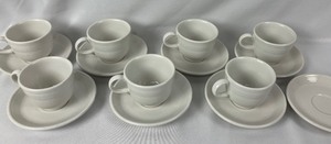 lot 87 image: Genuine White Fiestaware - Service for Eight