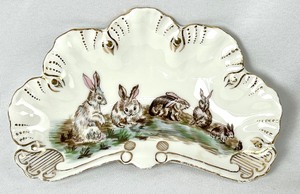 lot 112 image: Animals and Dancers - Including a Hand-Painted Rabbit Dish by Limoges