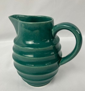 lot 120 image: Two Colorful Pottery Pitchers