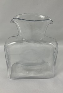 lot 118 image: Blenko Hand Blown Clear Glass Carafe