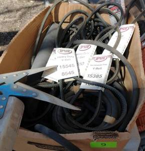 Box full of v-belts
