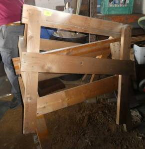 Pair of saw horses