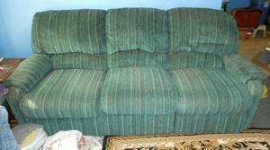 Couch with the 2 ends being recliners, good condition, not dirty