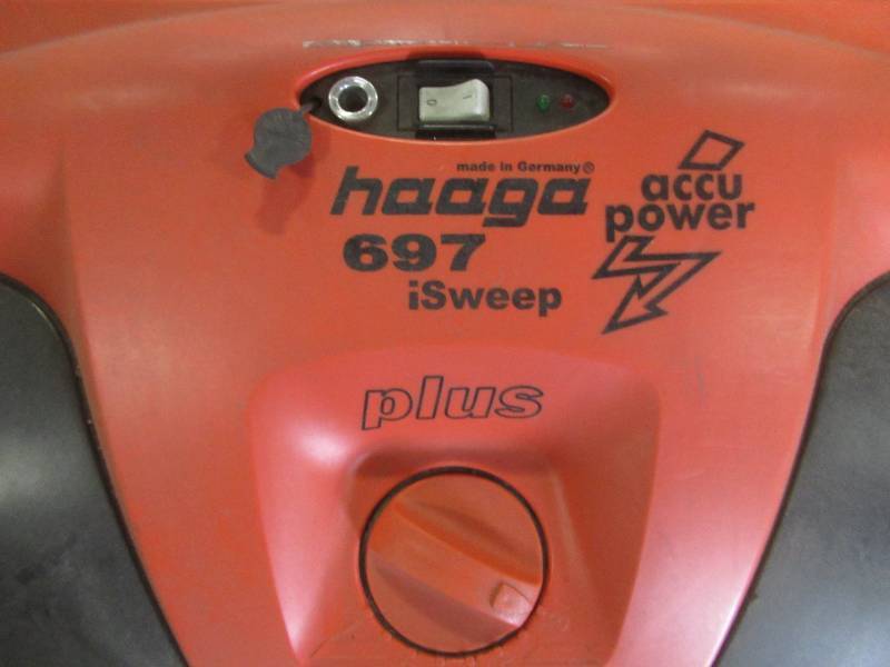 HAAGA 697 Profi-Line Battery Powered Triple Brush Sweeper, 38 Width