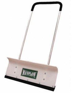 MANPLOW PRO32 Snow Shovel, 48 in Aluminum U Handle Handle, HDPE Blade Material, 32 in Blade Width.