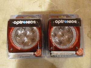 lot 44 image: 2 Optronics Clear Lens LED Universal 7-Function Combination Tail Lights