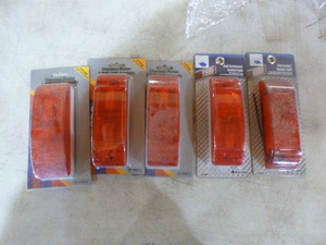 lot 56 image: 5 Red Sealed Marker Lights