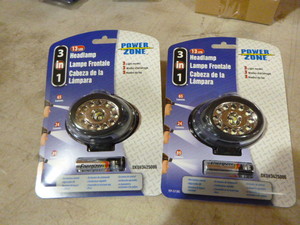 lot 61 image: 2 Power Zone 3 in 1 Headlamps
