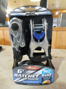 lot 78 image: Titan 6 Ratchet Tie Downs