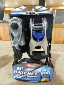 lot 82 image: Titan 6 Ratchet Tie Downs