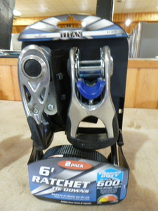 lot 83 image: Titan 6 Ratchet Tie Downs