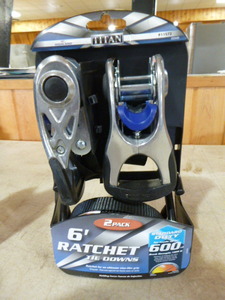lot 84 image: Titan 6 Ratchet Tie Downs