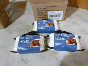 lot 119 image: 3 Spools of Reese Nylon Twisted Rope