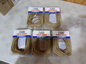 lot 121 image: 5 Packs of Peerless Chain Co. Tie-Downs and Camping Poly Rope