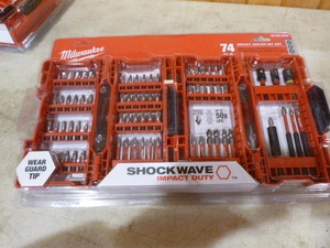 lot 132 image: Milwaukee 74 Piece Impact Driver Bit Set
