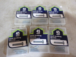 lot 174 image: 6 Packs of Hillman Self-Drilling Screws