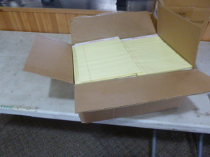 lot 339 image: Case of Office Depot Yellow Lined Notepads