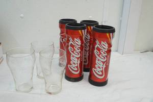 lot 3 image: Coca-Cola glasses