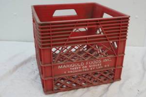 lot 21 image: Marigold Foods milk crate