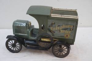 lot 29 image: vintage metal Telephone Services truck