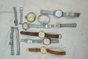 lot 51 image: watch parts and pocket watch