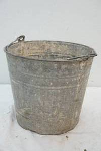lot 61 image: galvanized bucket