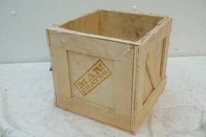 lot 74 image: Man Crates wood crate