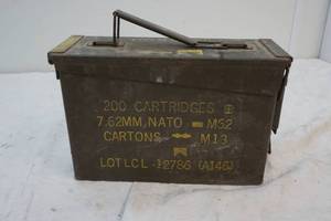 lot 106 image: military ammunition box