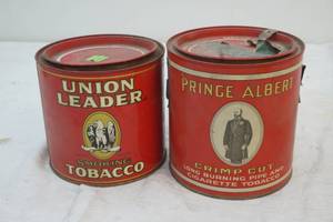 lot 133 image: vintage tobacco tins