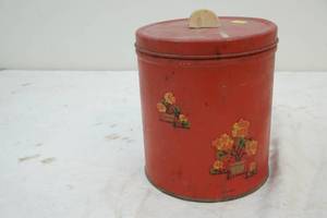 lot 135 image: vintage canister