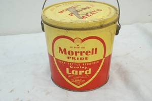 lot 136 image: vintage Morrell Pride pail