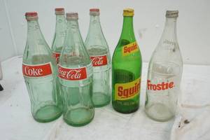 lot 149 image: vintage soda bottles