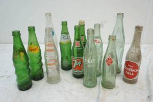 lot 158 image: vintage soda bottles
