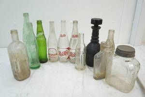 lot 159 image: vintage bottles