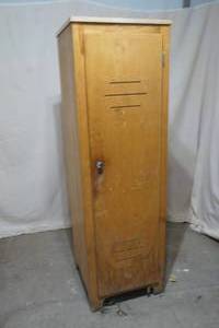 lot 169 image: standing wood locker