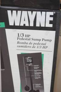 lot 172 image: Wayne pedestal sump pump