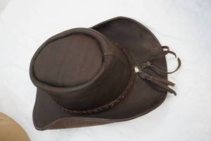 lot 181 image: leather cowboy hat