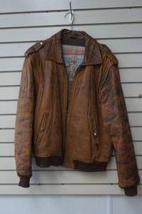 lot 187 image: Vintage Etienne leather jacket
