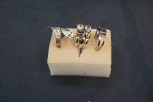 lot 199 image: sterling silver rings
