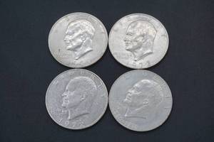 lot 214 image: Eisenhower dollars