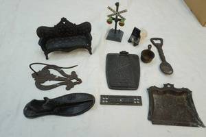 lot 248 image: cast iron couch replica
